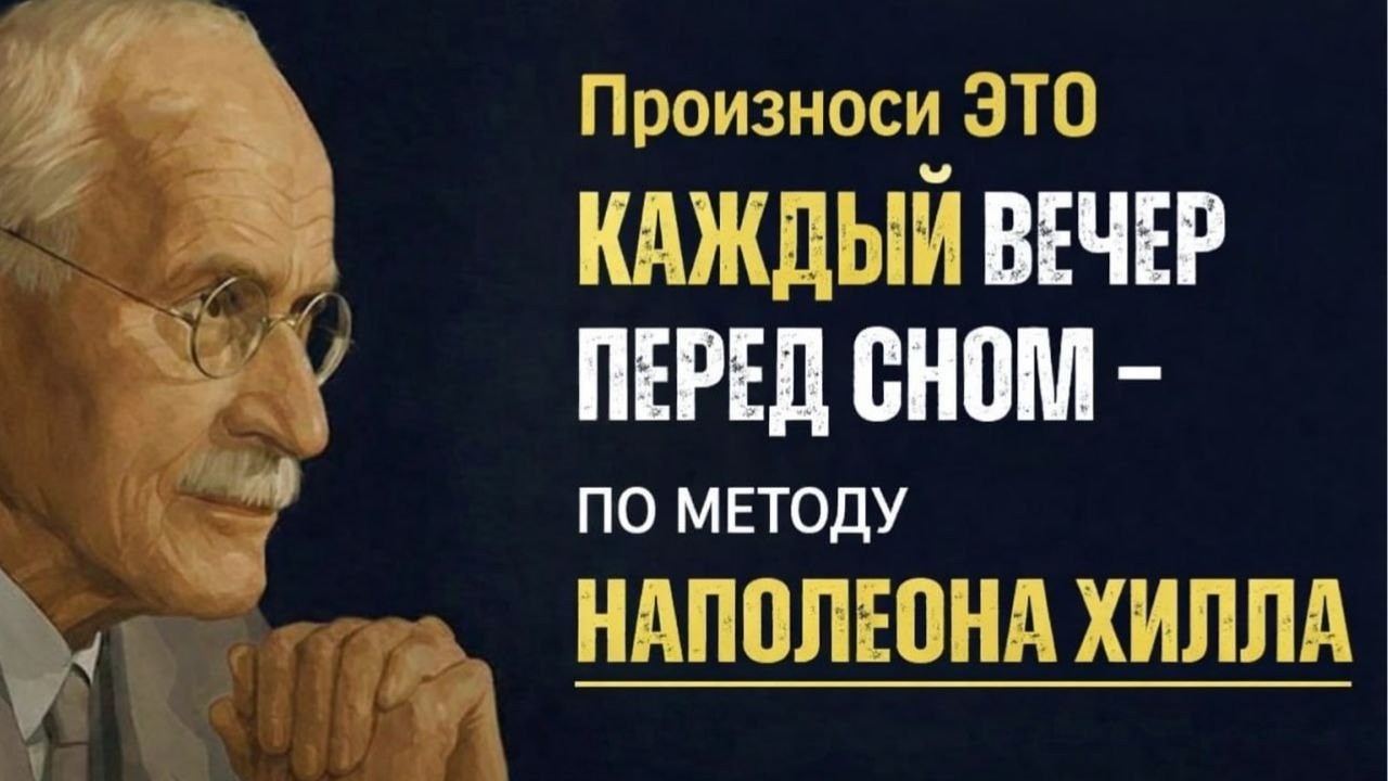 Произноси ЭТО каждый вечер перед сном — по методу НАПОЛЕОН ХИЛЛ