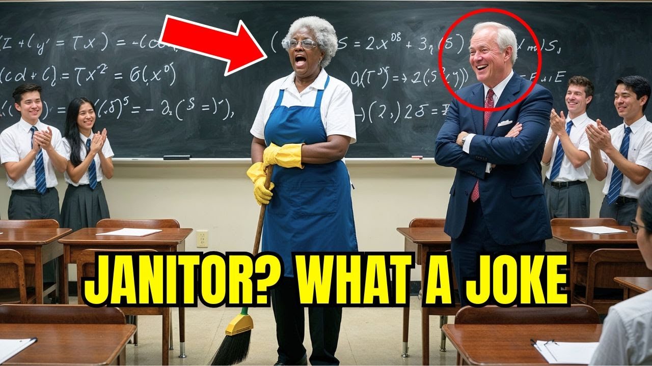 Teacher Told Black Janitor to Solve Calculus as a Joke—Has No Idea She's a Math Genius!
