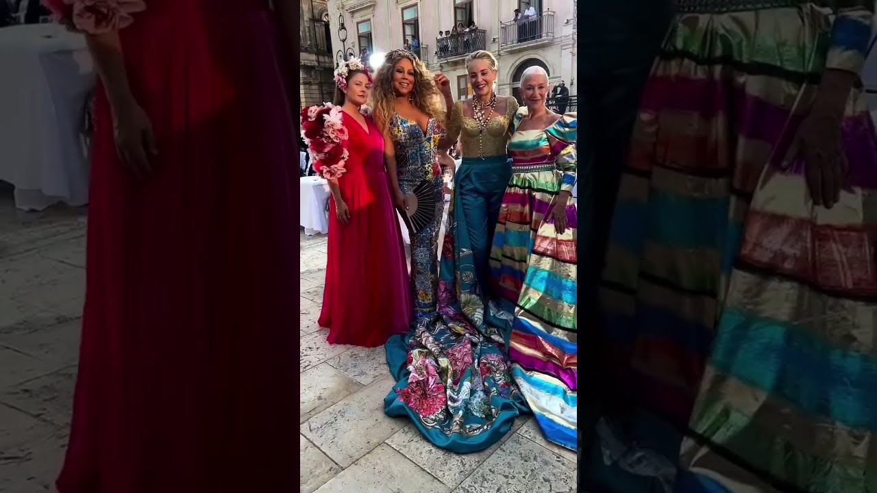 Drew Barrymore, Mariah Carey, Sharon Stone, Helen Mirren at Dolce Gabbana Syracuse Alta Moda 2022