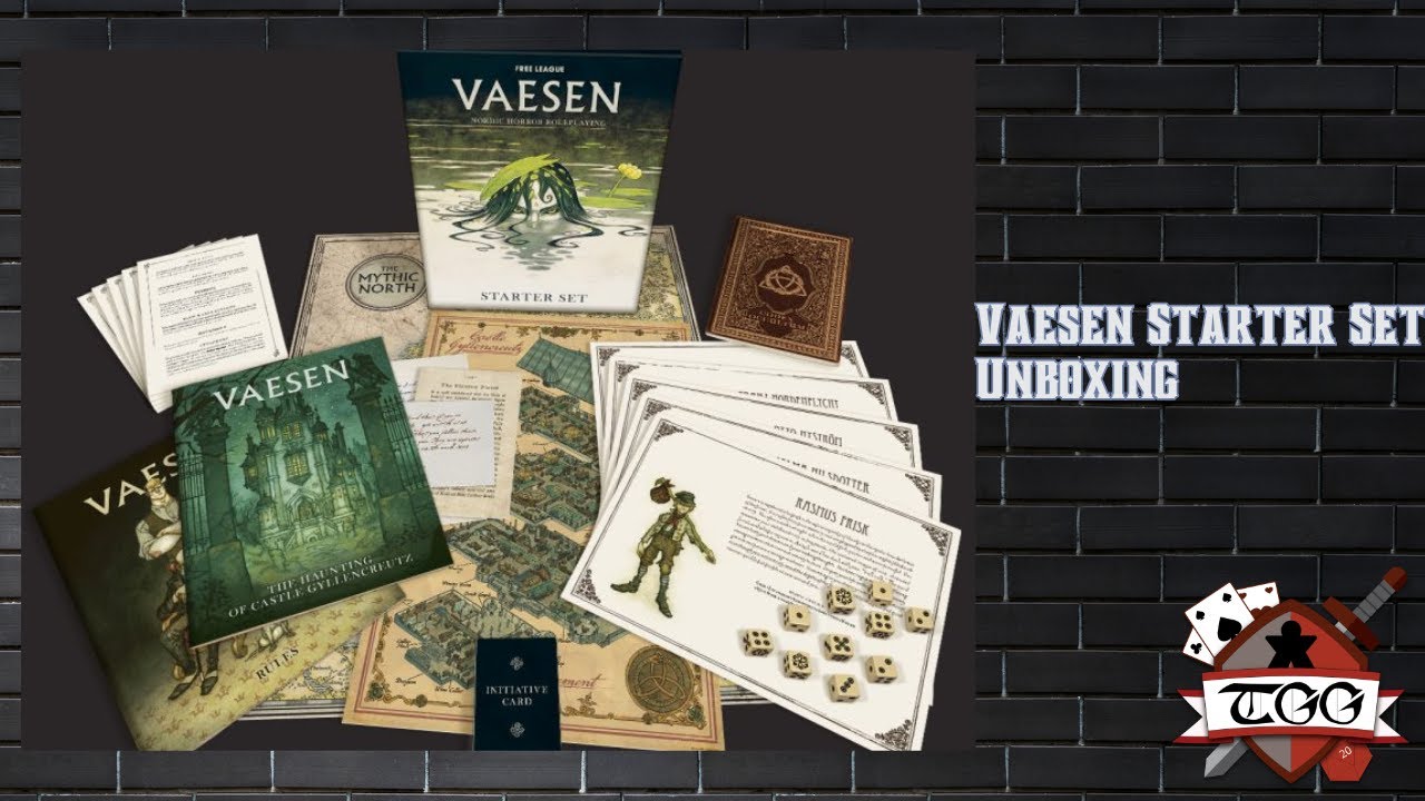 Распаковка стартового набора Vaesen | Nordic Horror RPG от Free League Publishing