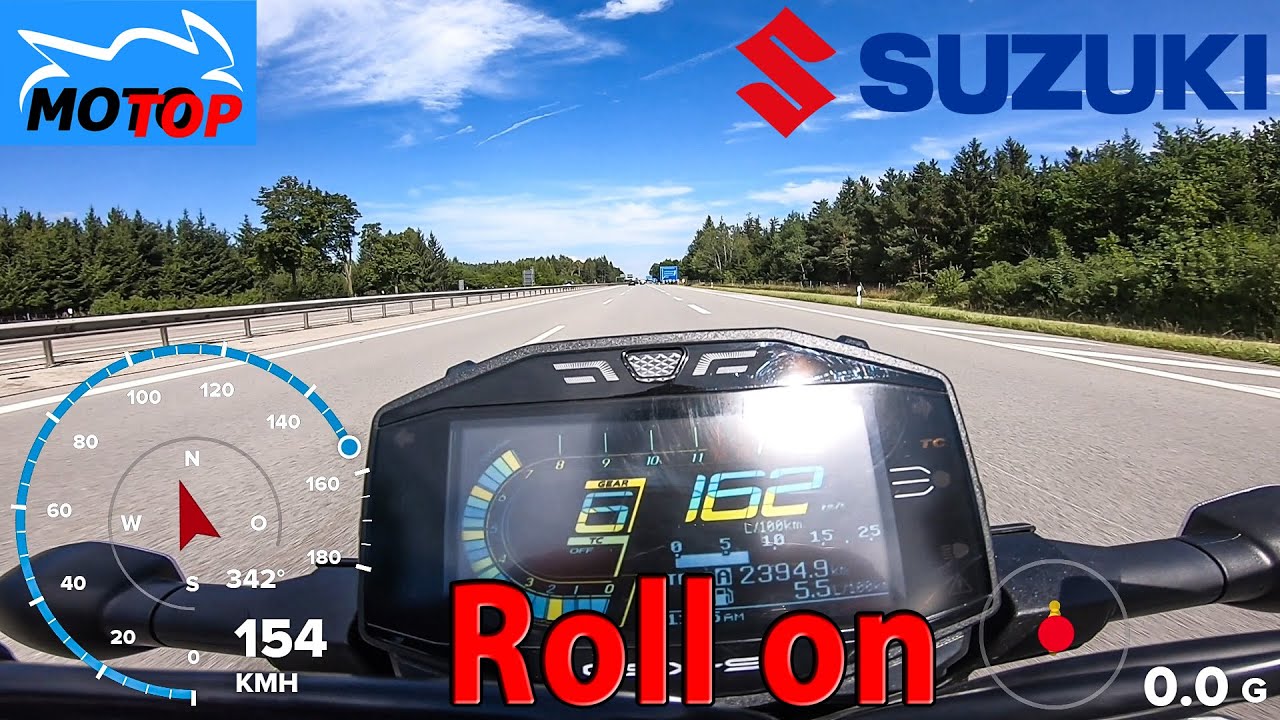 Suzuki GSX-S950 A2 (2022) - ROLL ON 3rd, 4th, 5th, 6th gear - GPS