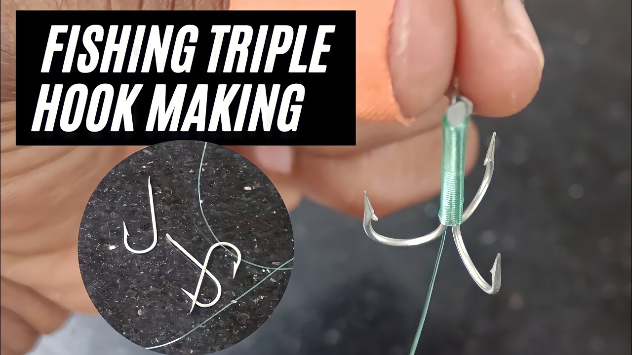 triple hook making tips Kerala || മൂന്ന് കൊക്ക കെട്ടുന്ന രീതി