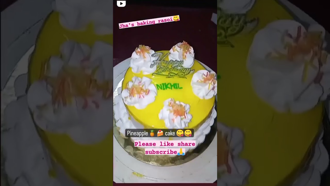#pineapplecakes #cakedesign #indiancake #cakelover #cakedecorating