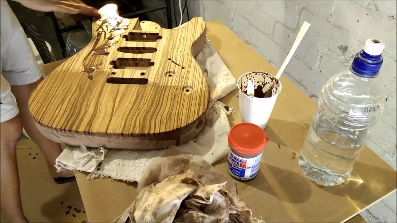 Super Strat Scratch Build Part 11 - Grain filling and finishing