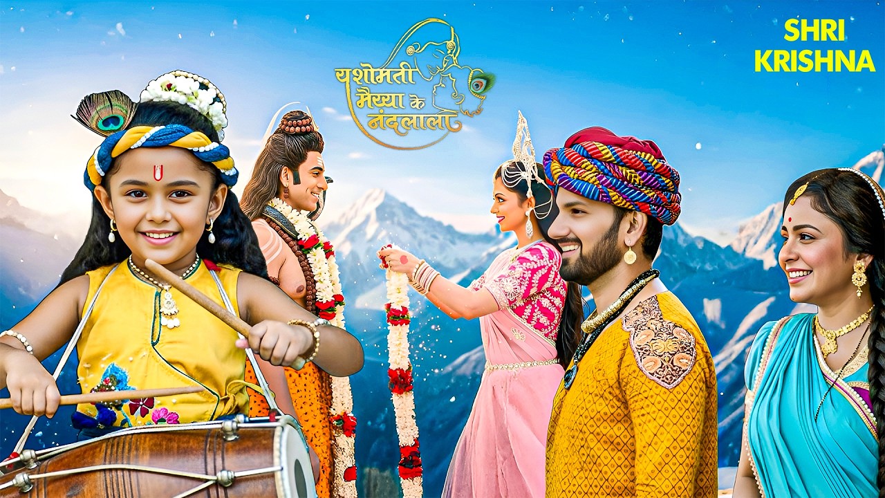 कैलाश पर कान्हा ने कराया महादेव ओर माता पार्वती का विवाह | Yashomati Maiyaa Ke Nandlala | #krishna