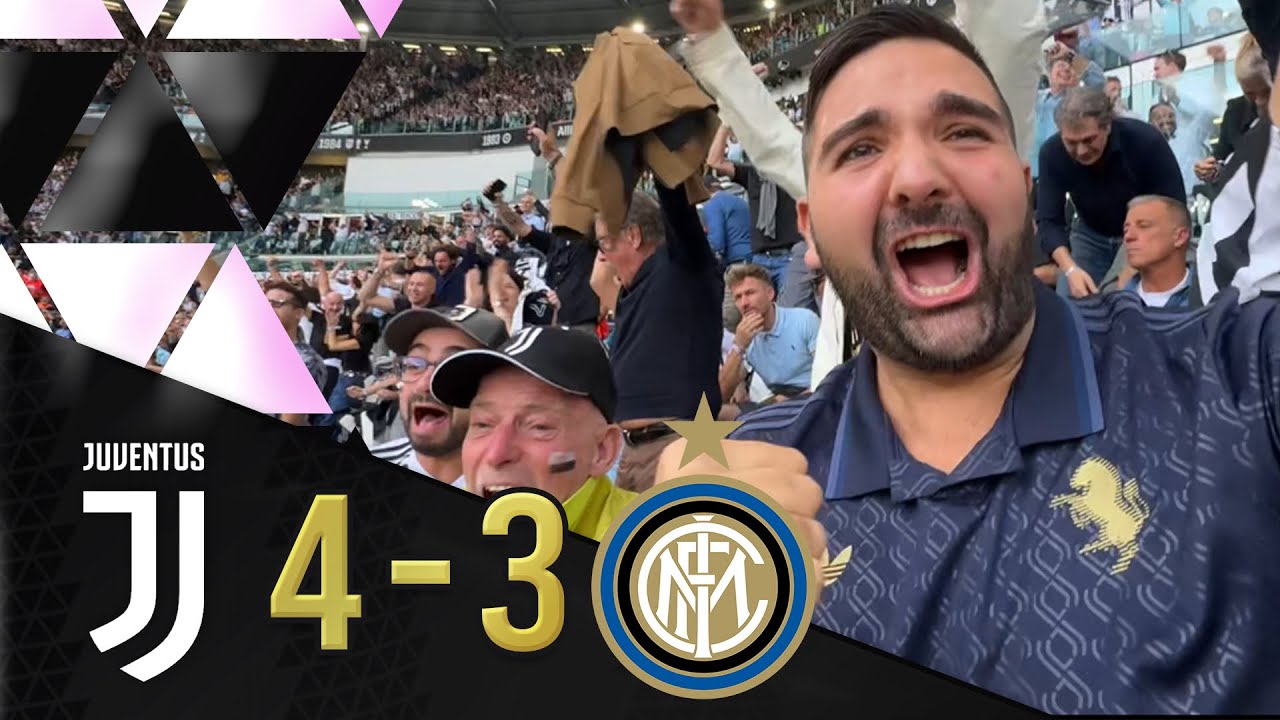 GLI INGIOCABILI 🍐🍐🍐🍐JUVENTUS 4-3 INTER | REACTION DALLO STADIUM 