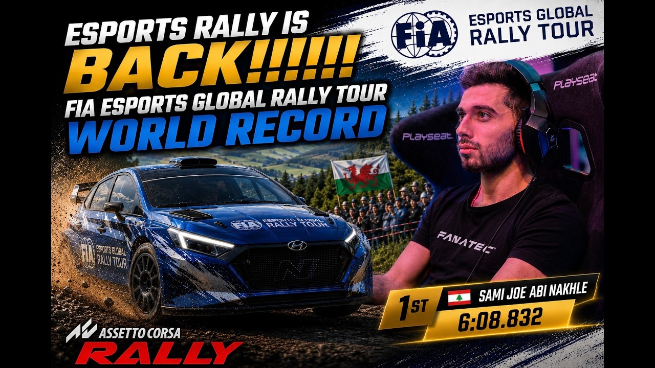 ESPORTS RALLY IS BACK!!!! FIA Esports Global Rally Tour WORLD RECORD