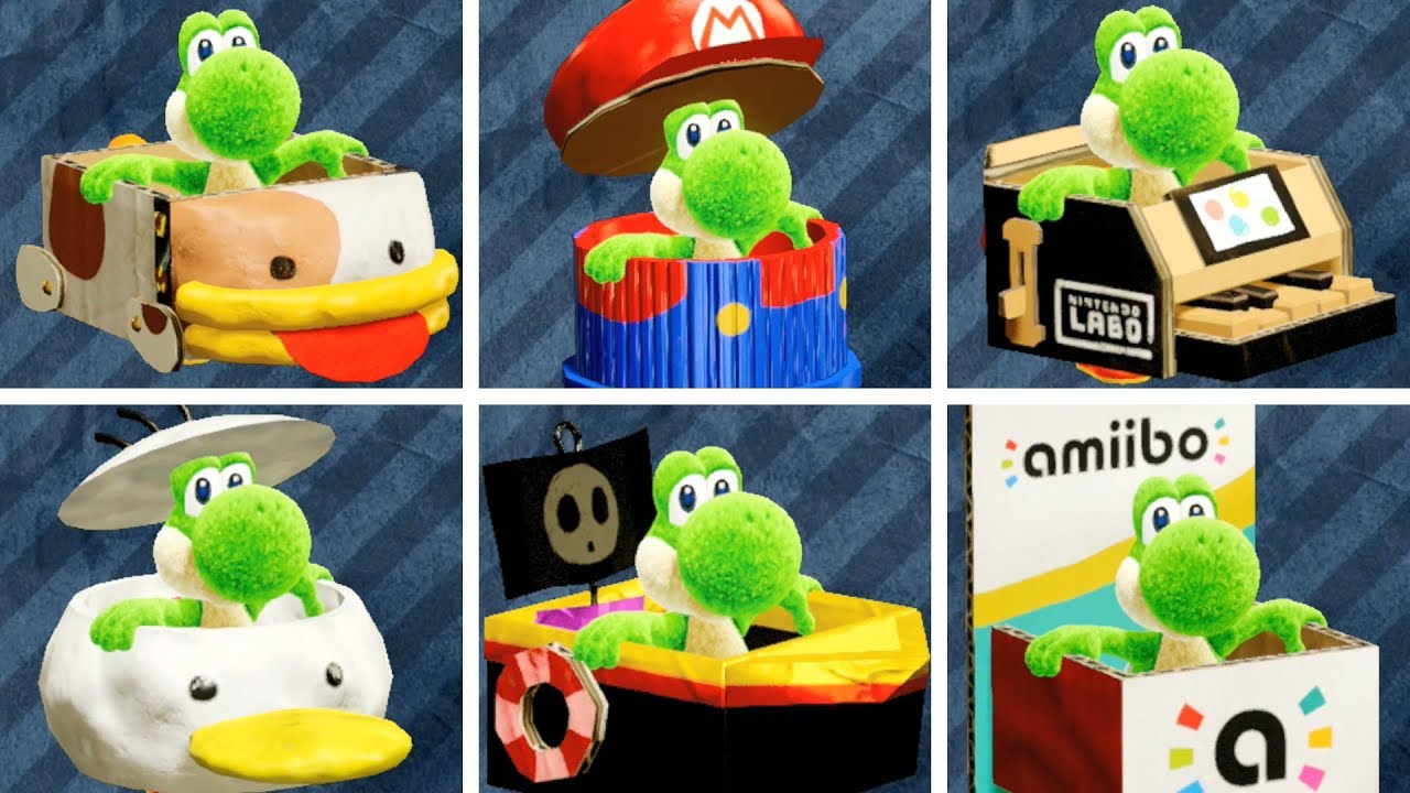 Yoshi's Crafted World - All Costumes & How To Get Them!