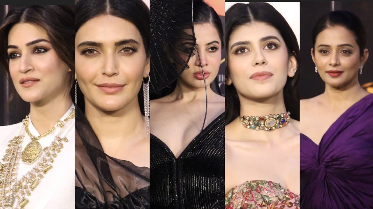 Kriti Sanon Karishma Tanna Urfi Javed Priya mani At IIFA AWARDS DAY 2 GREEN CARPET AT JAIPUR