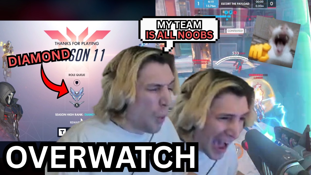 xQc is still the BEST TANK in Overwatch
