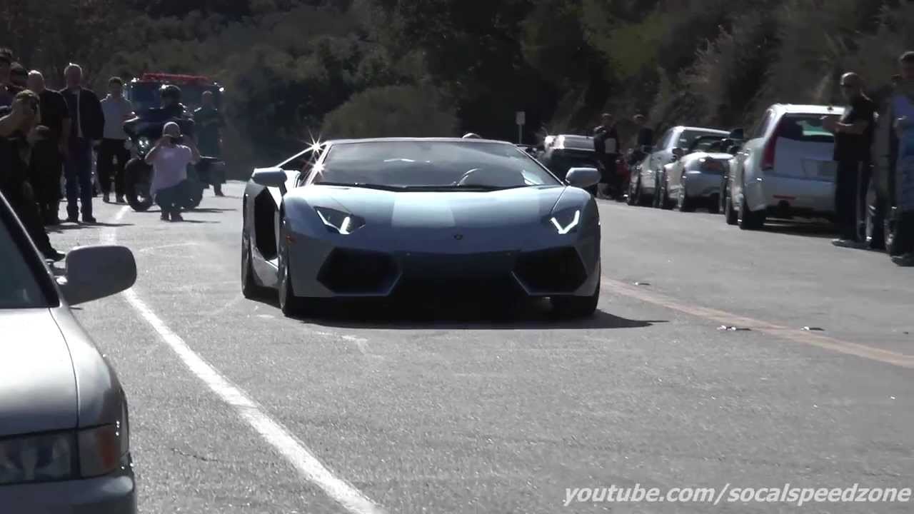 Lamborghini Aventador Roadster on Mulholland with Matt Farah