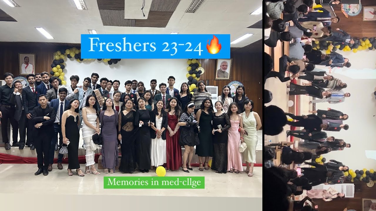Freshers party in #medicalcollege batch 23-24 -#mbbsstudent #india #mbbs #trihms