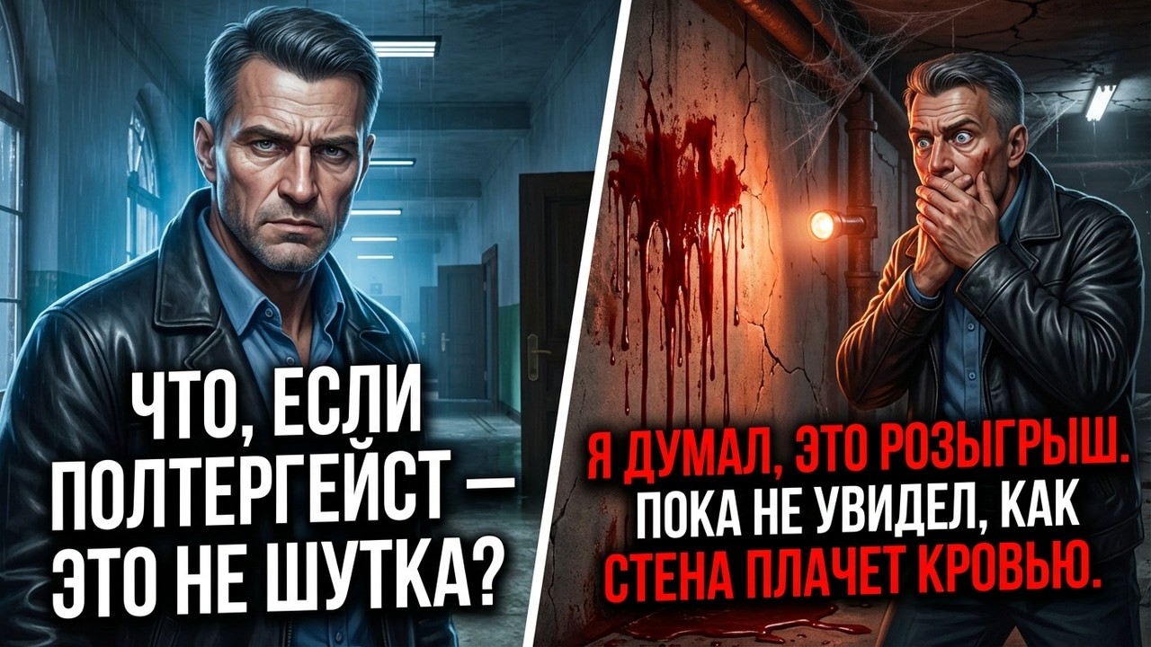 Что, если полтергейст — это не шутка? Я думал, это розыгрыш. Пока не увидел, как стена плачет кровью
