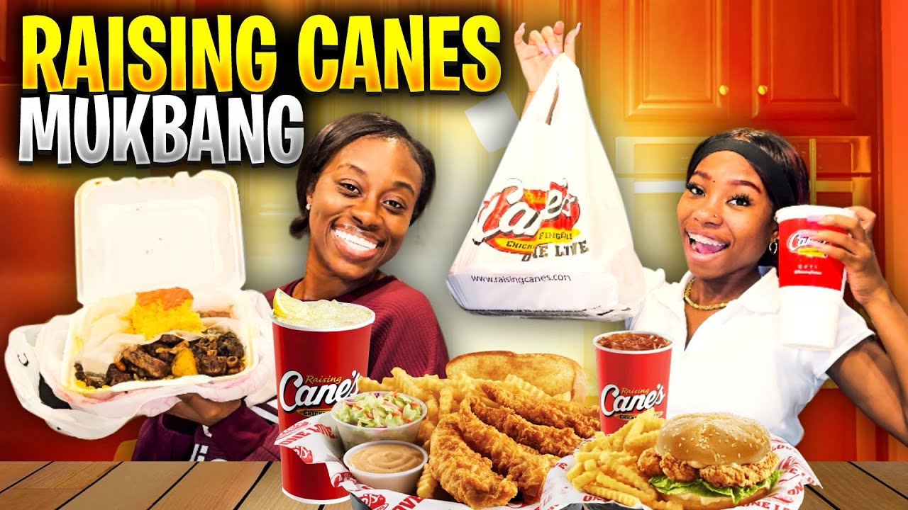 RAISING CANES MUKBANG* LETS TALK ABOUT HER FIRST DAY!