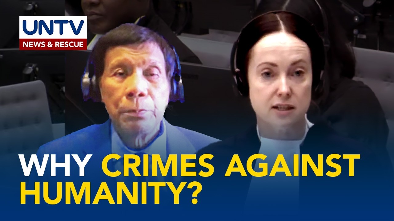 ICC prosecutor outlined the reasons why FPRRD committed the charge of 'crimes against humanity'