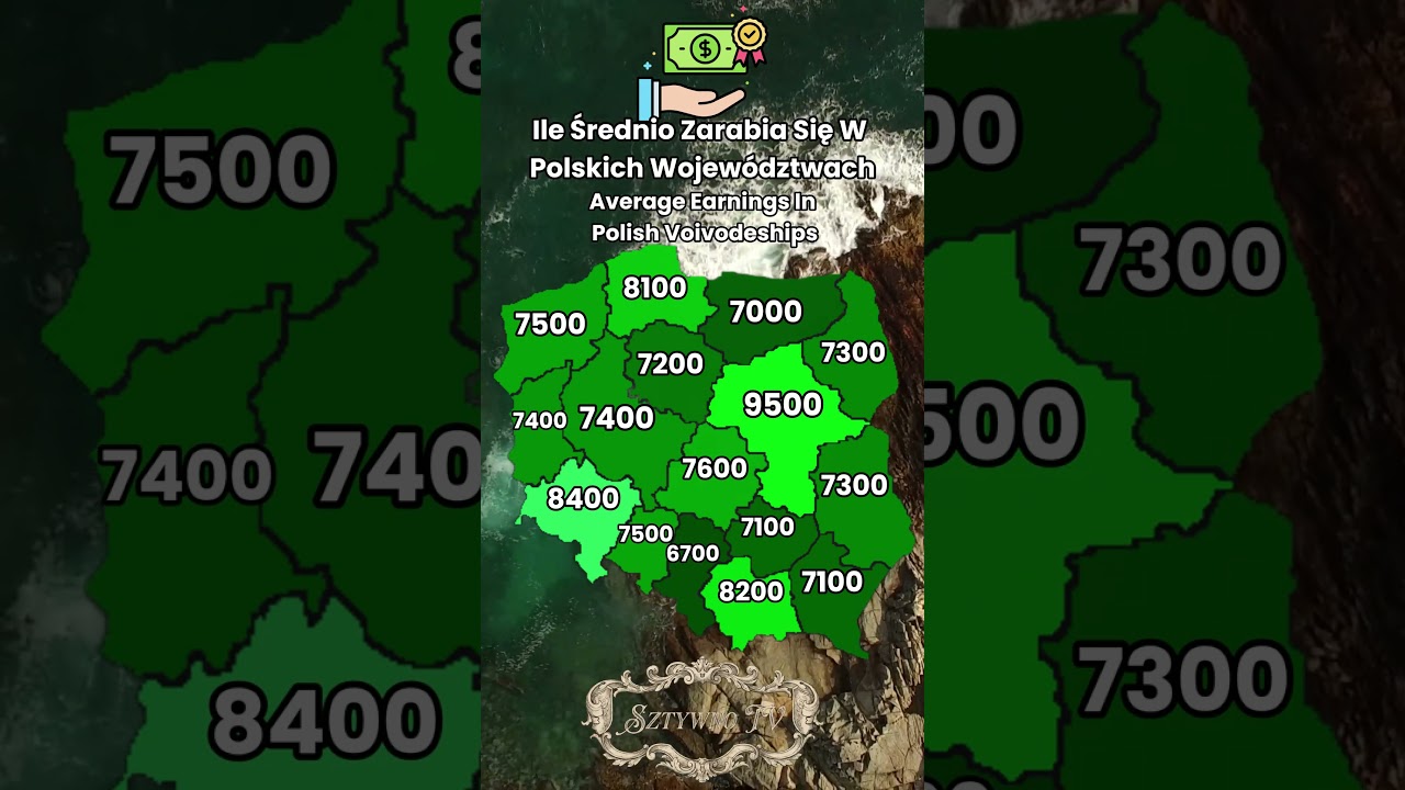 Średnie Zarobki W Poszczeg&oacute;lnych Polskich Wojew&oacute;dztwach.