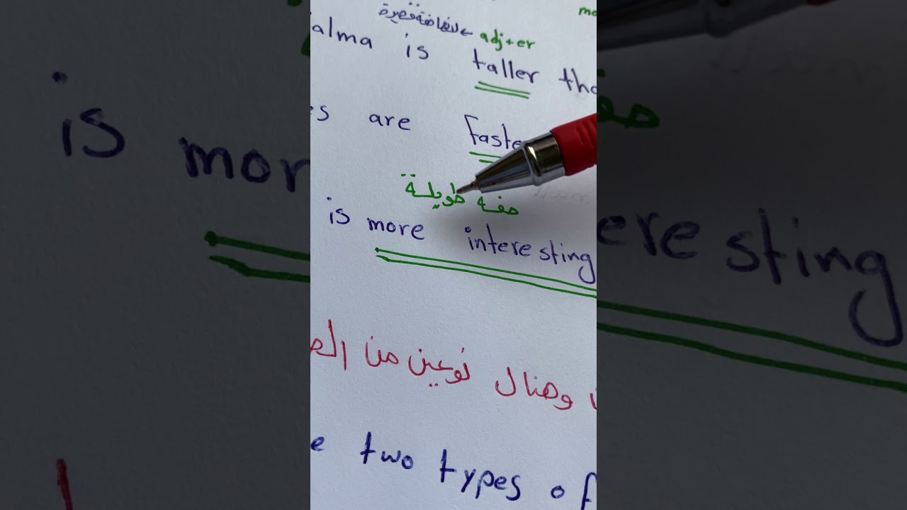 شرح قاعدة المقارنة للصف الخامس