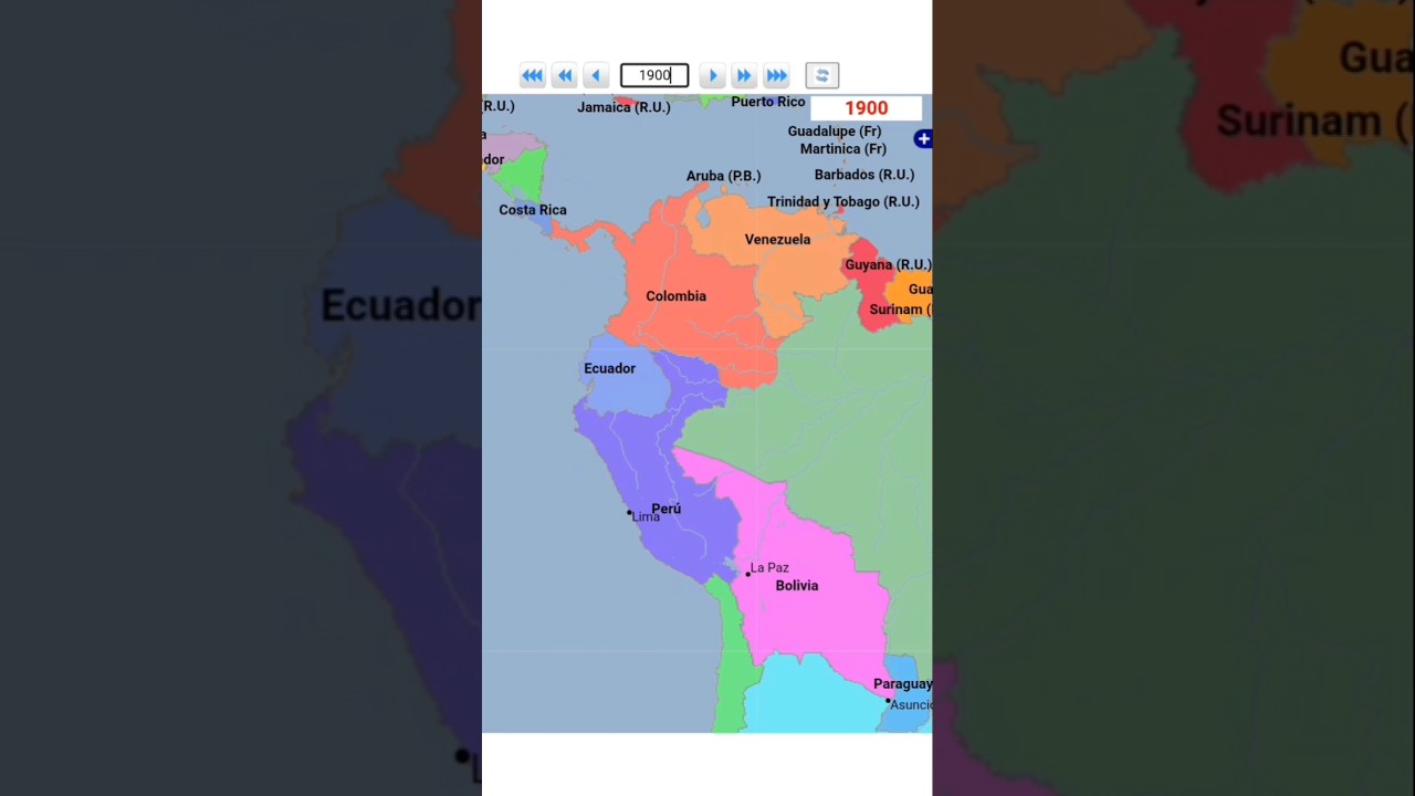 Mapa antiguo de Colombia y Per&uacute; #geography #maps