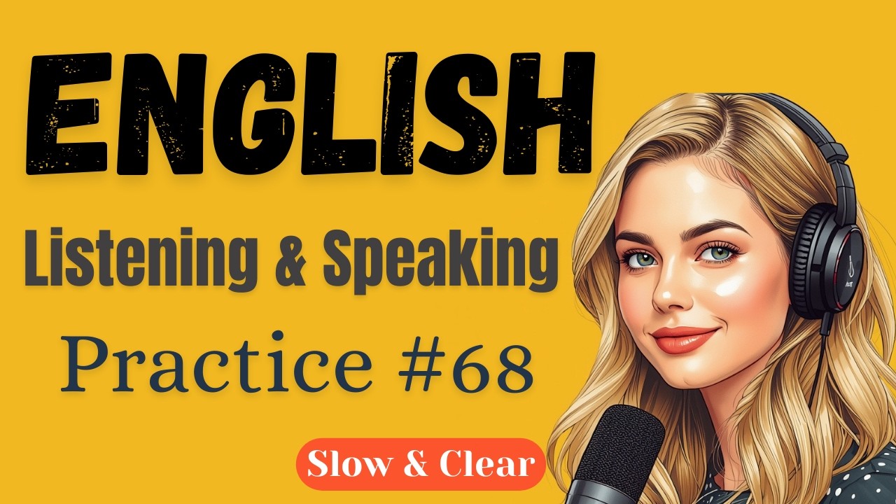 B1 English Listening & Speaking Practice | Slow Listening + Shadowing Daily System | Daily English