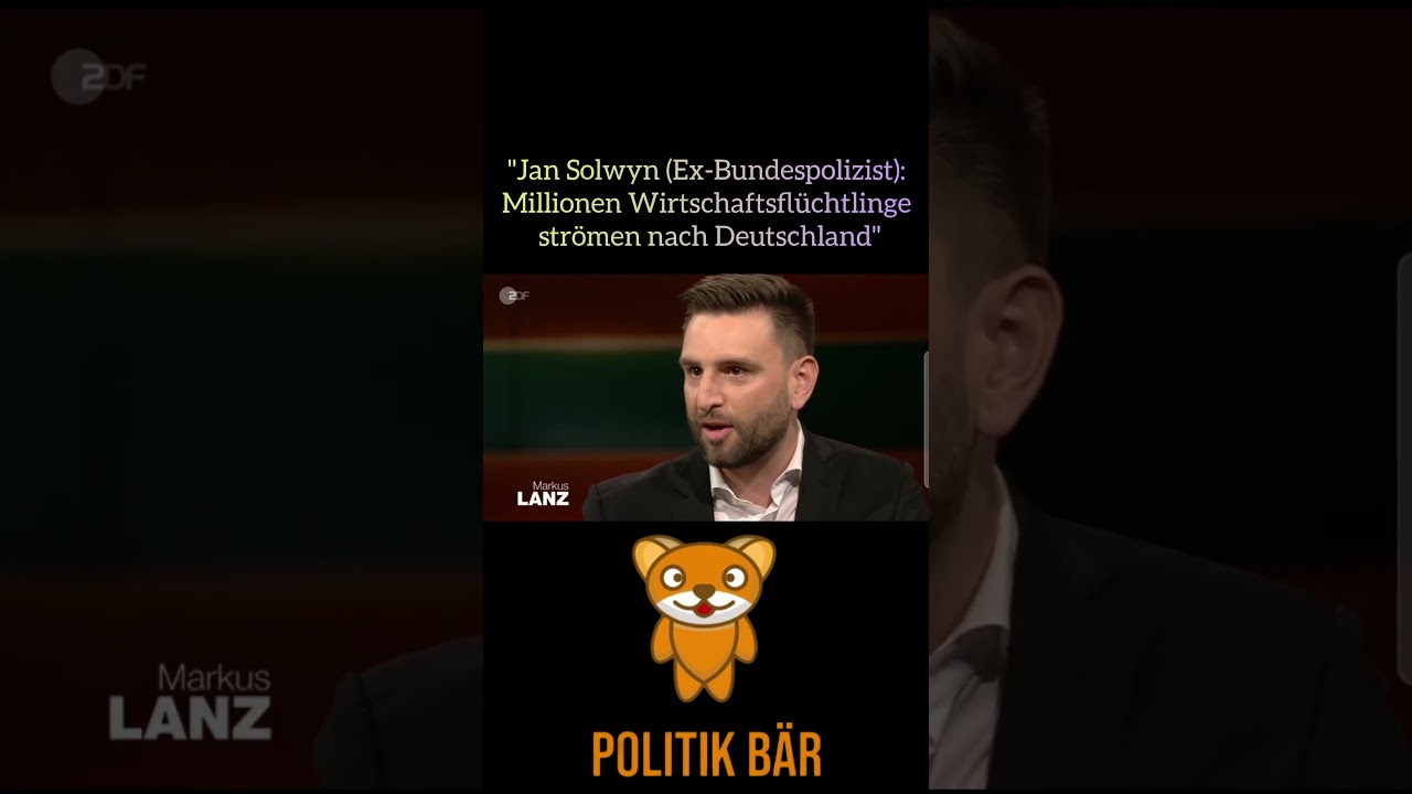 "Jan Solwyn (Ex-Bundespolizist): Millionen Wirtschaftsflüchtlinge strömen nach Deutschland"