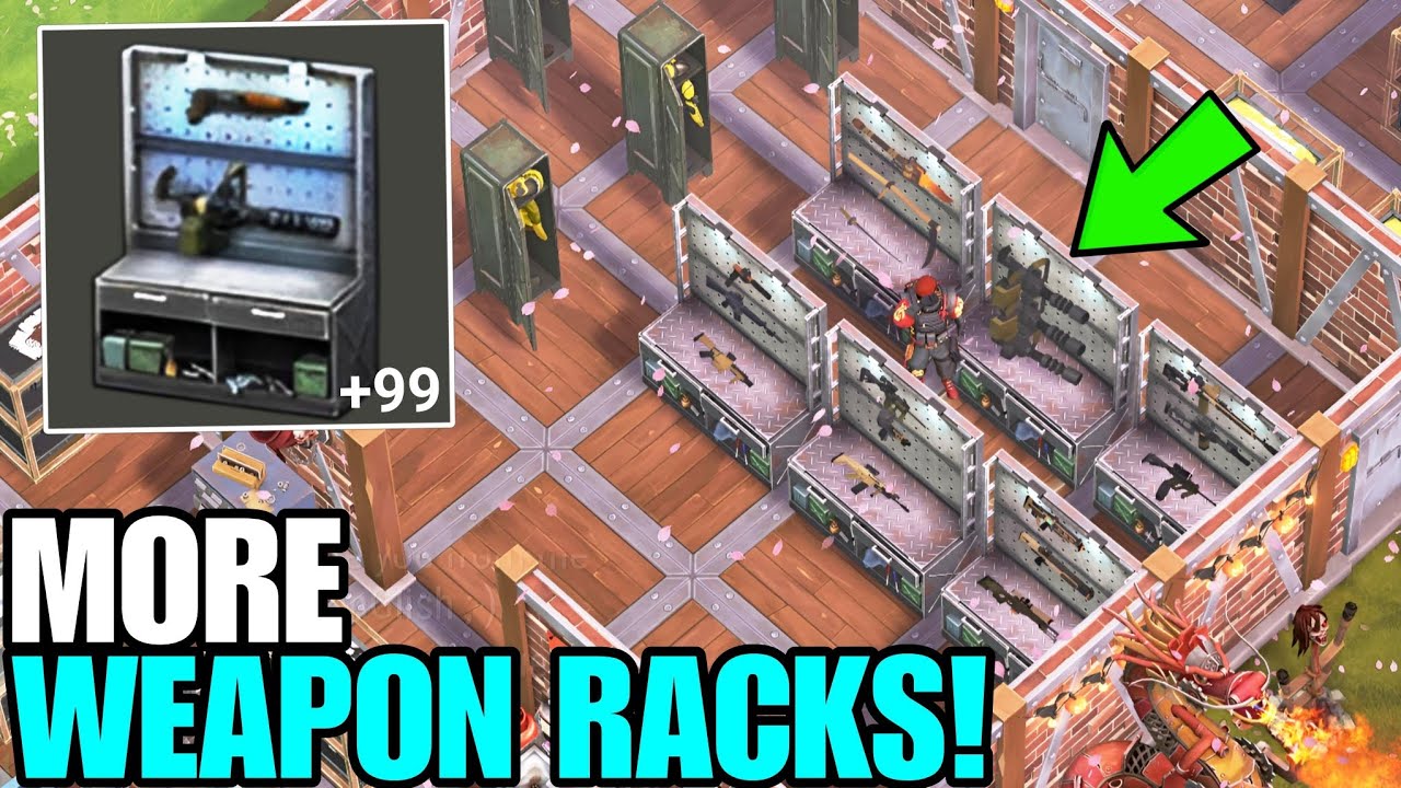 FINALLY I GOT MORE OF THESE OP WEAPON RACKS! (best special storage) - Last Day on Earth: Survival
