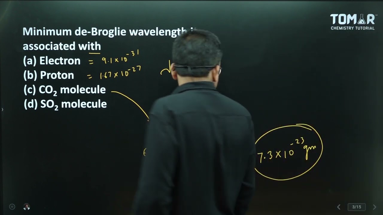 DE BROGLIE EQUATION MCQ 2