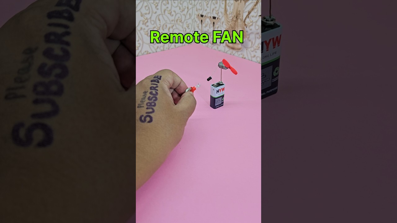 Remote Fan 😍 IR Transmitter Project 🤩 IR Receiver Science Project #shortvideo #diy #shorts