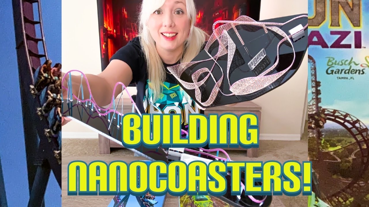Mini Roller Coasters! BUILDING Mako & Iron Gwazi NANOCOASTERS!
