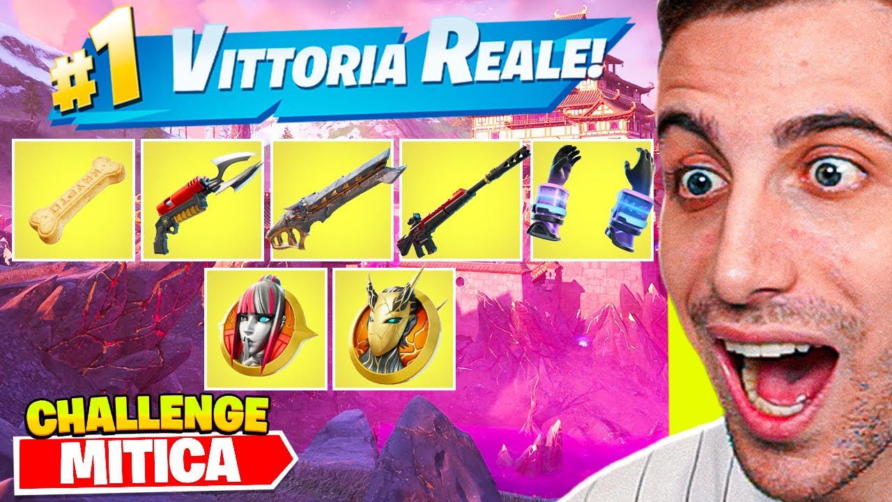 Prendo TUTTE le NUOVE Armi MITICHE e i MEDAGLIONI e VINCO la Partita! Stagione SUPER Fortnite ITA!