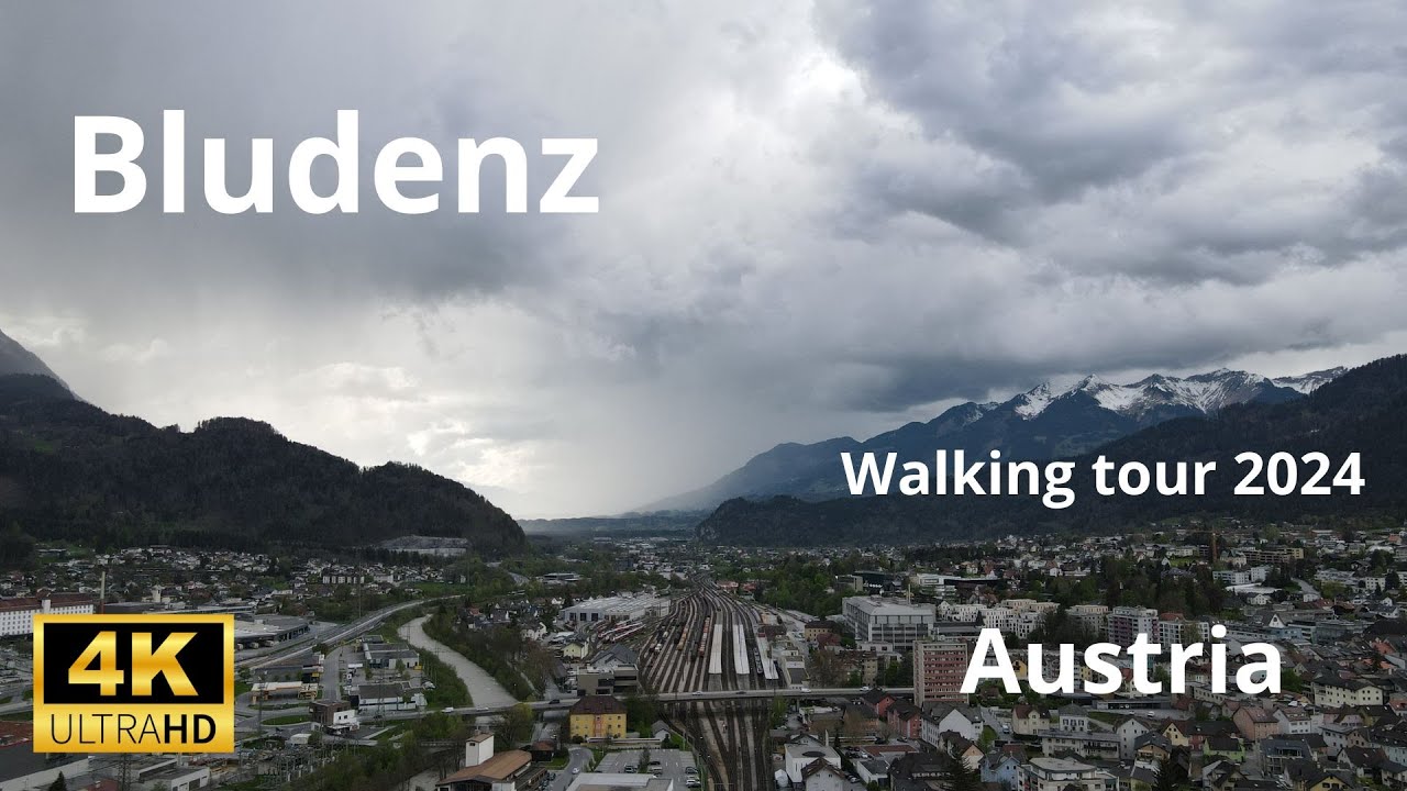 🇦🇹 Bludenz Austria. Walking tour | 4K 50fps (UHD)