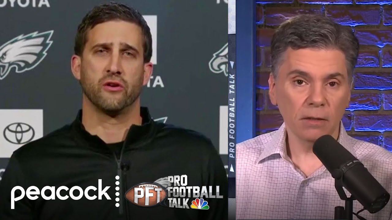 Nick Sirianni's press conference was 'not a great look' | Pro Football Talk | NBC Sports