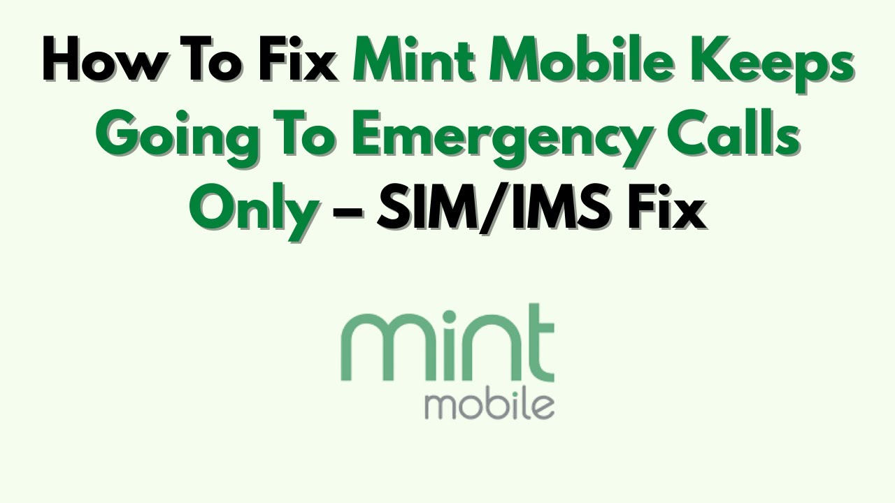 Как исправить ошибку Mint Mobile, которая постоянно переключается только на экстренные вызовы &mdash; и...