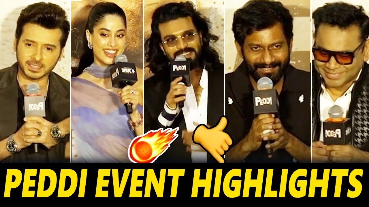 Peddi Trailer Launch Event Full Video | Ram Charan | Janhvi Kapoor | AR Rahman | Buchi Babu Sana