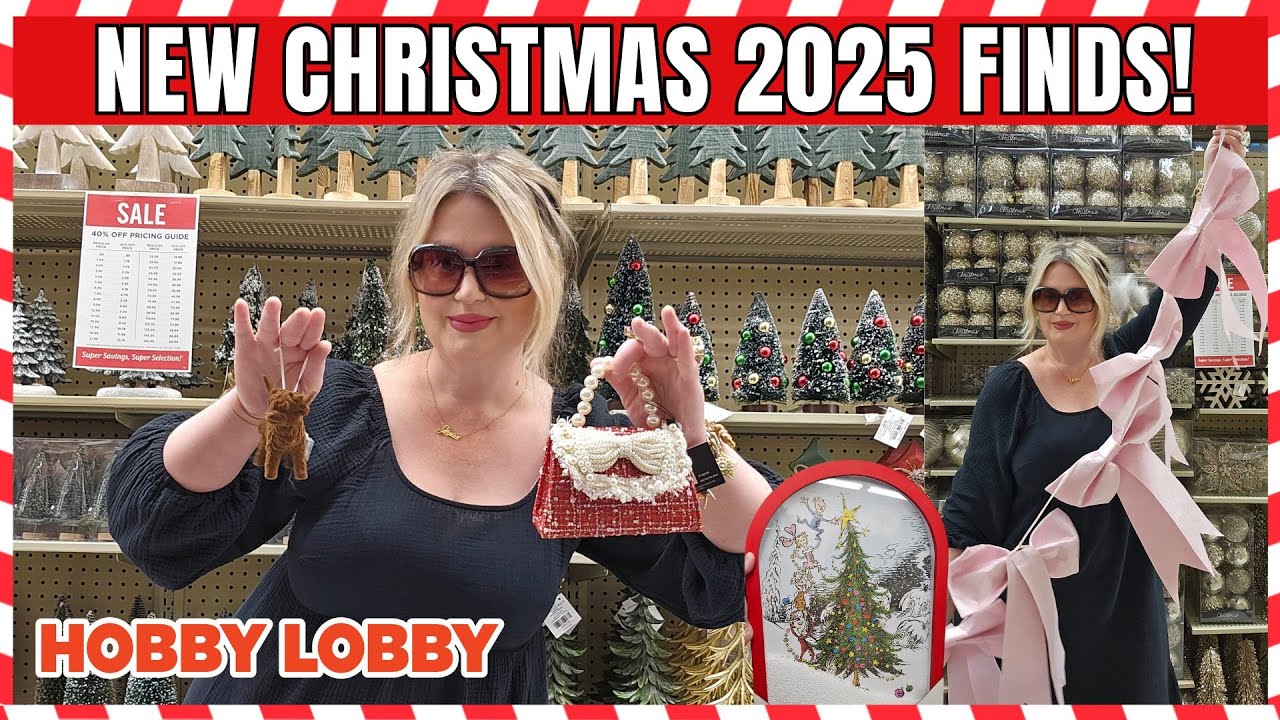 HOBBY LOBBY NEW CHRISTMAS 2025 FINDS | 40% OFF CHRISTMAS! | STORE WALK THRU #hobbylobby