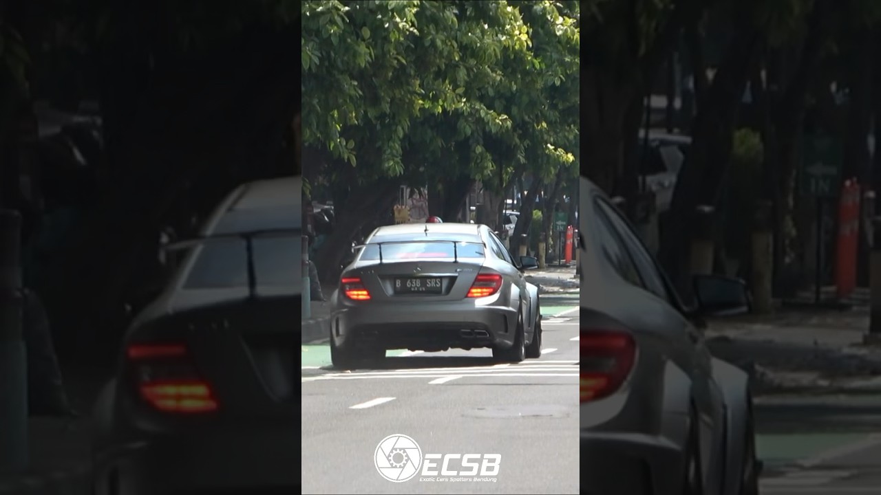 KAMI TIDAK SUKA V8 TURBO! (Mercedes AMG C63 Black Series Indonesia) #exoticcarsbandung #shorts
