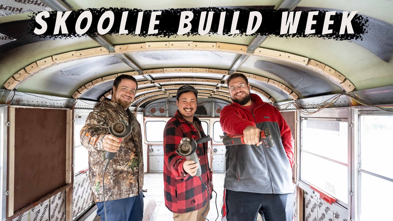 SKOOLIE BUILD WEEK — Модернизация светодиодного освещения и подготовка пола