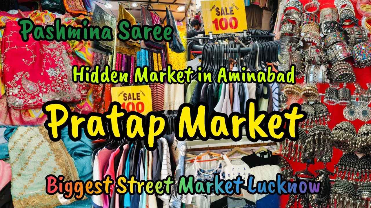 🔍Hidden Market in Aminabad🛍️|Aminabad Market Lucknow📍|Pratap Market|Pashmina Saree👘