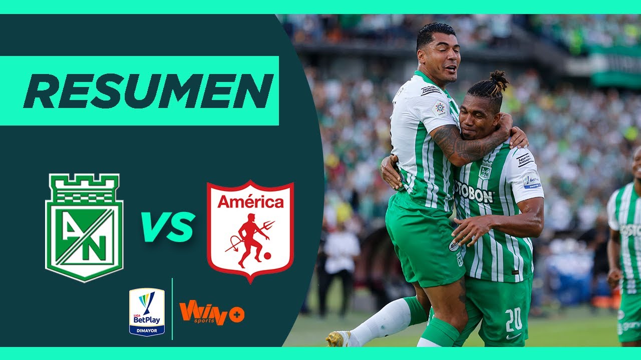 Nacional vs América (Goles y Highlights) Liga BetPlay Dimayor 2022-1 | Fecha 15