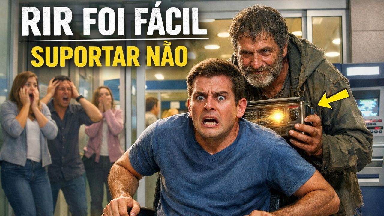 VOCÊ ANDA SE EU QUISER O cadeirante zombou, instantes depois até o caixa eletrônico travou…