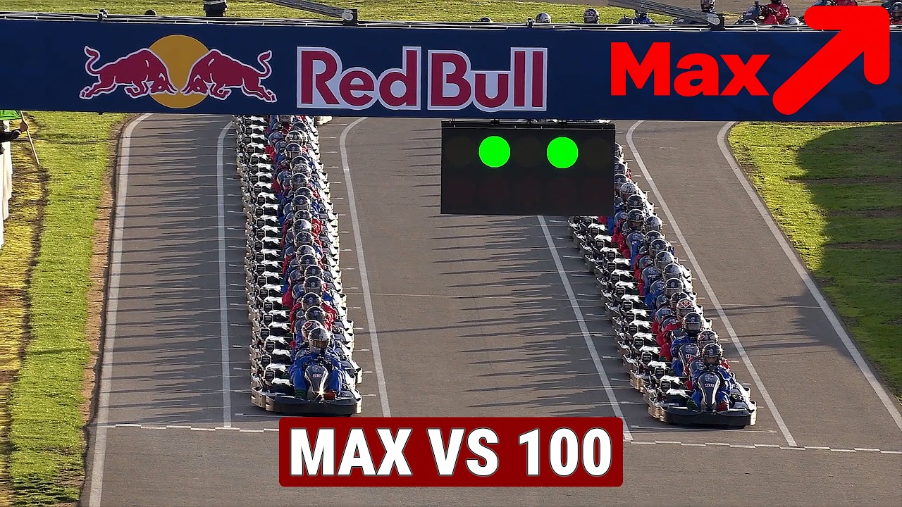Max Verstappen WYPRZEDZA 100 AMATOR&Oacute;W w wyścigu gokartowym na Silverstone!