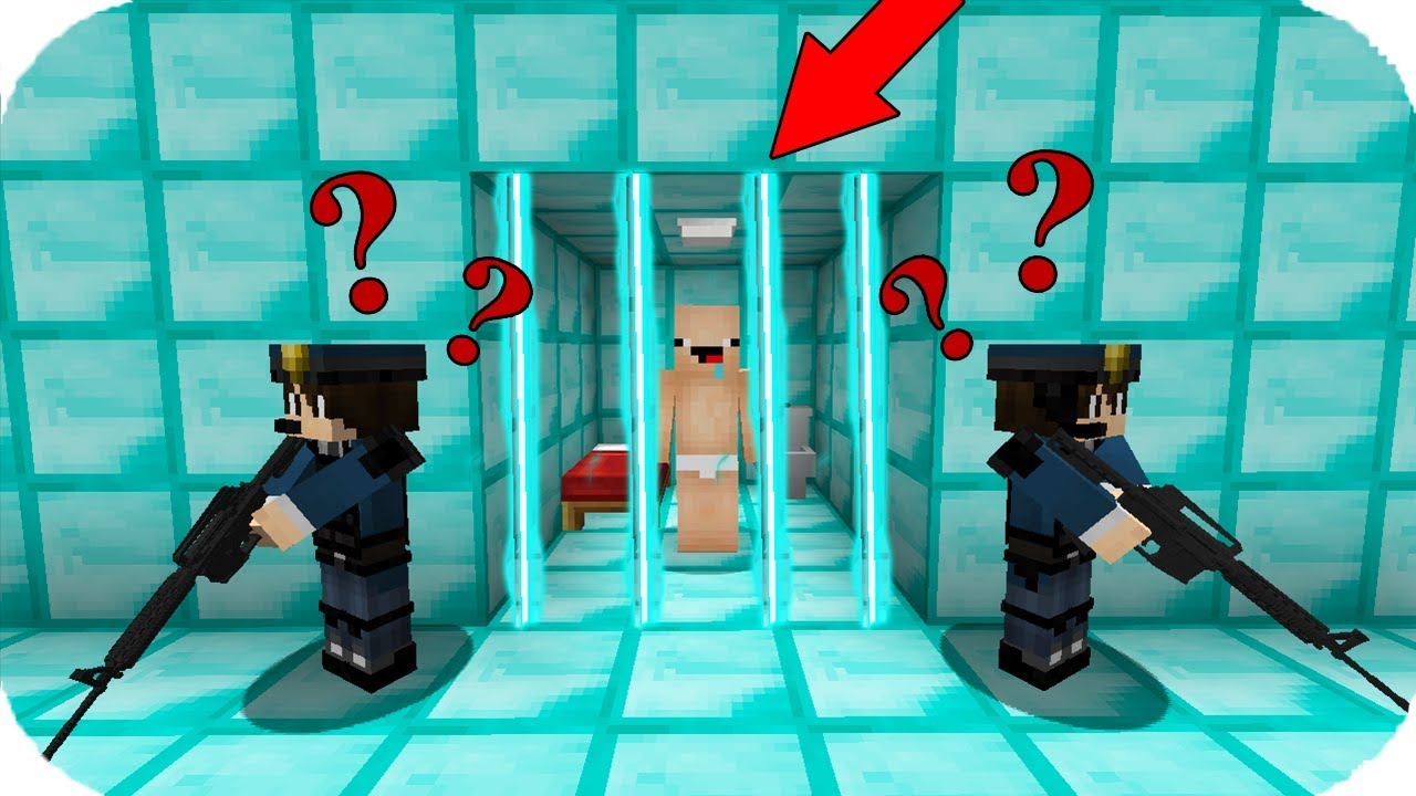 TROLL BEBEK GİZİLİ LAZERLİ ELMAS HAPİSHANESİNDEN KA&Ccedil;IYOR! 😱 Minecraft