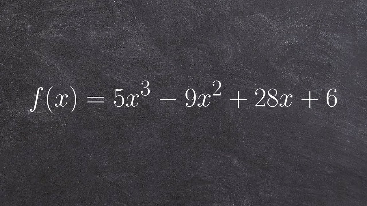 Using descartes rule of signs to find the number of positive and negative real zeros