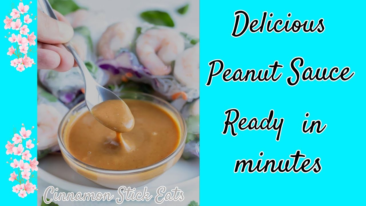 Quick & Delicious Creamy Peanut Sauce for Dipping #food #howto #easyrecipe #tutorial