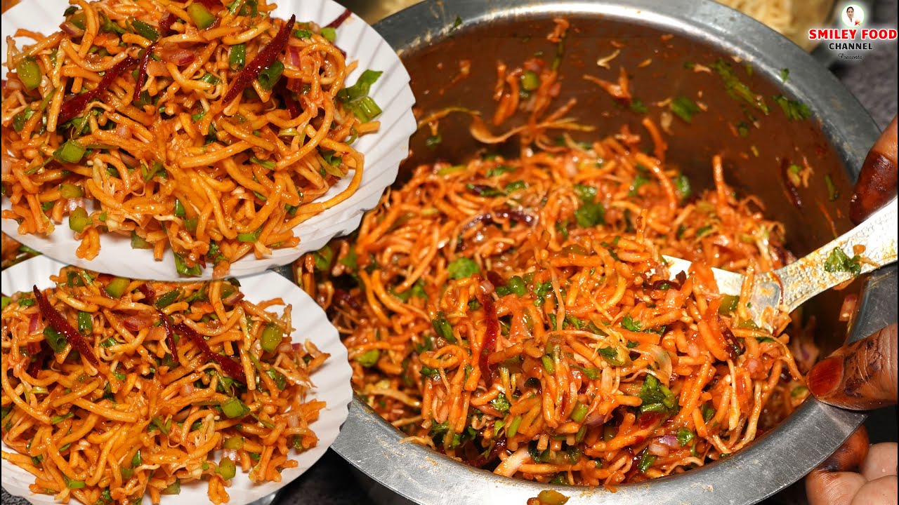 बच्चो के लिये स्ट्रीट फ़ूड की चटखारेदार चाइनीज़ भेल की रेसिपी Street Food Famous Chinese bhel Recipe