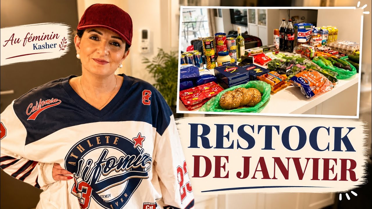 Restock de courses début d’année 🛒  Organisation, cuisine & Shabbat sans stress