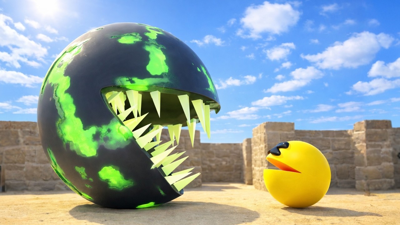 Pacman Vs Toxic Monster (Level 20 : Cursed Candy)