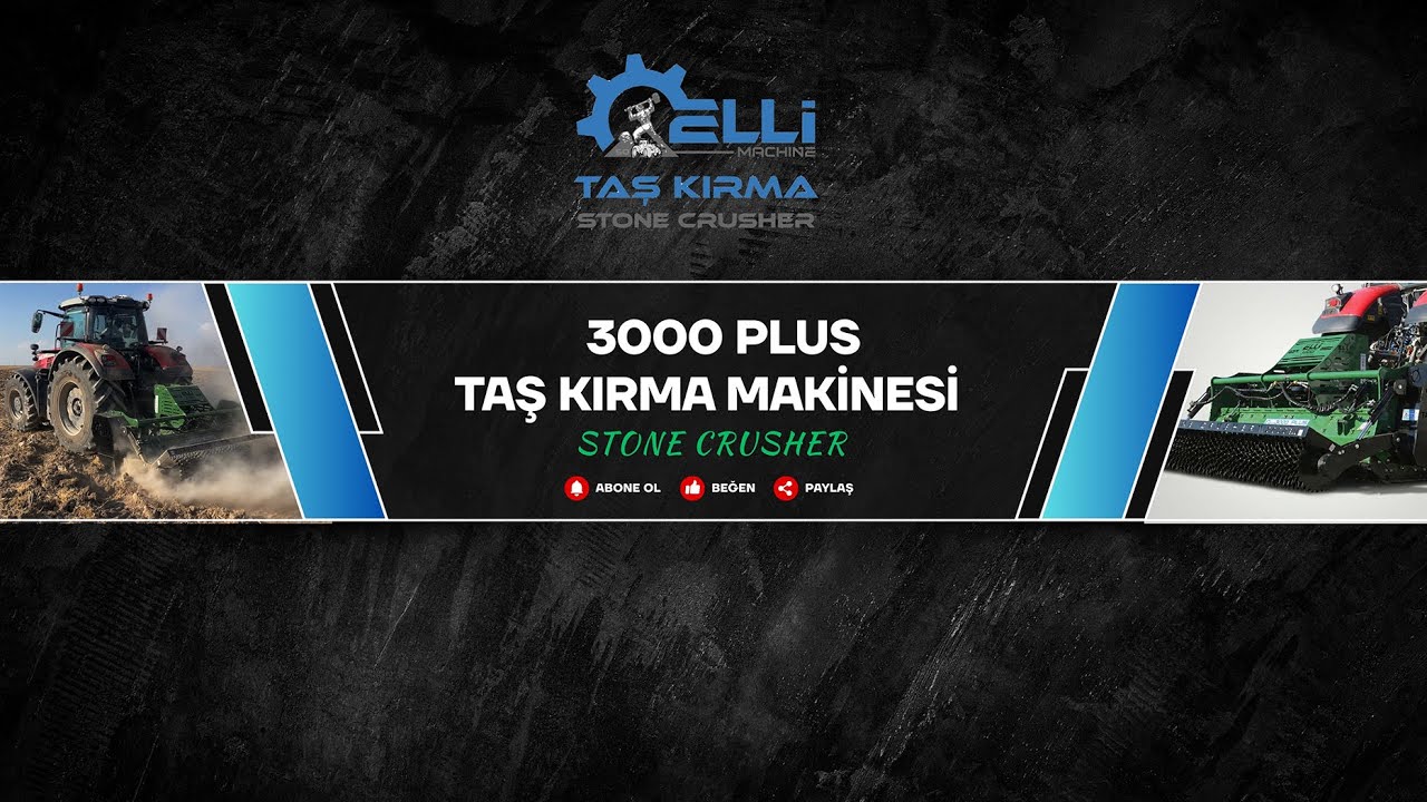 Elli makine 3000 PLUS Taş Kırma Makinesi | Stone Crusher Machine