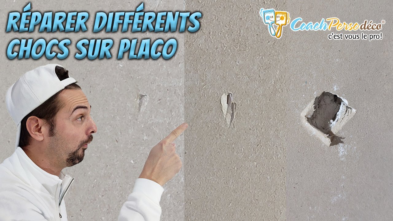 Réparer Différents Chocs et Trous Sur Du Placo