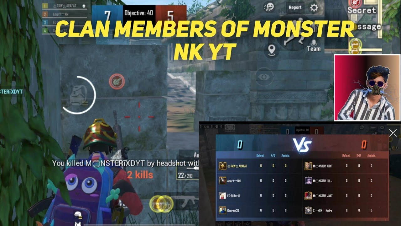 CLAN MEMBERS OF MONSTER NK YT | Who Will Win | #monsternkyt #wewantbgmi_lite #wewantbgmilite