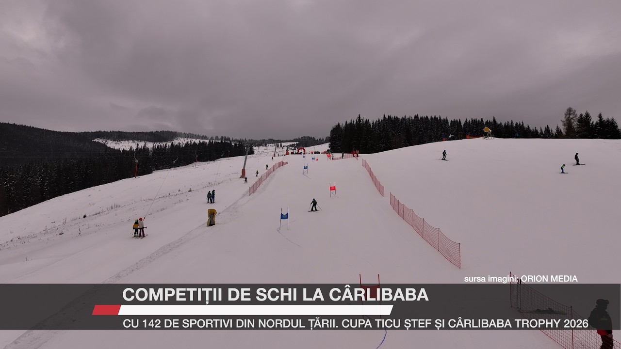 Competiții de schi la Cârlibaba cu 142 de sportivi din nordul țării